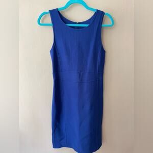 Armani Collezioni Womens Sleeveless Sheath Dress Blue Size 4